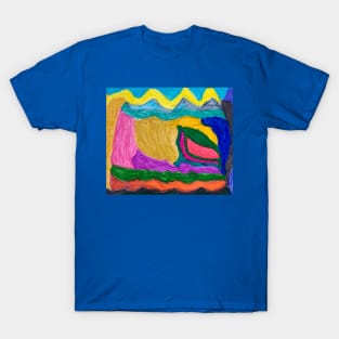 Unique all Different  Shapes With Colourful Backgrounds T-Shirt